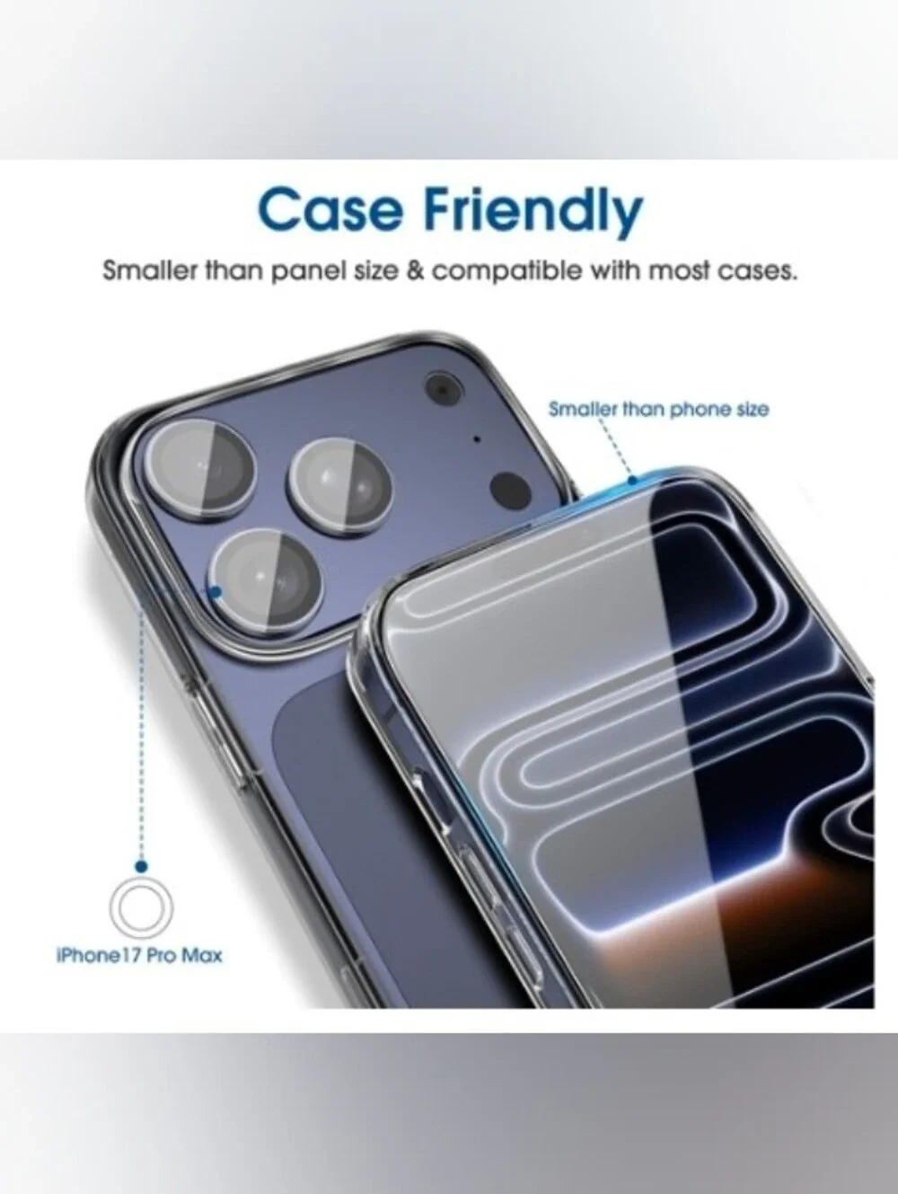 amFilm OneTouch Screen & Cam Protector for iPhone 17 Pro Max (2+4 Pack)